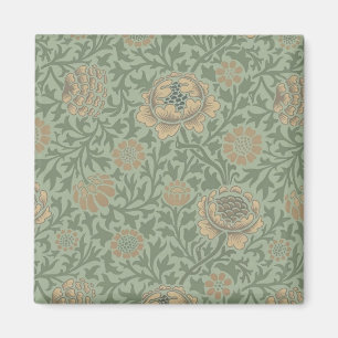William Morris Grafton Blommönster Sälggrönt  Magnet