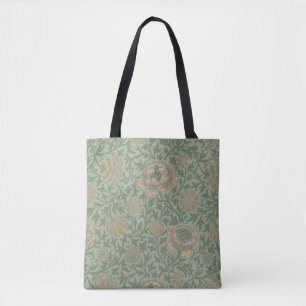 William Morris Grafton Blommönster Sälggrönt Tygkasse