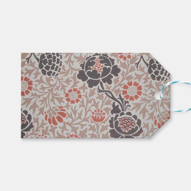 William Morris Grafton Botanic Art Design Presentetikett (Framsidan (Horisontell))