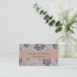William Morris Grafton Botanic Art Design Visitkort
