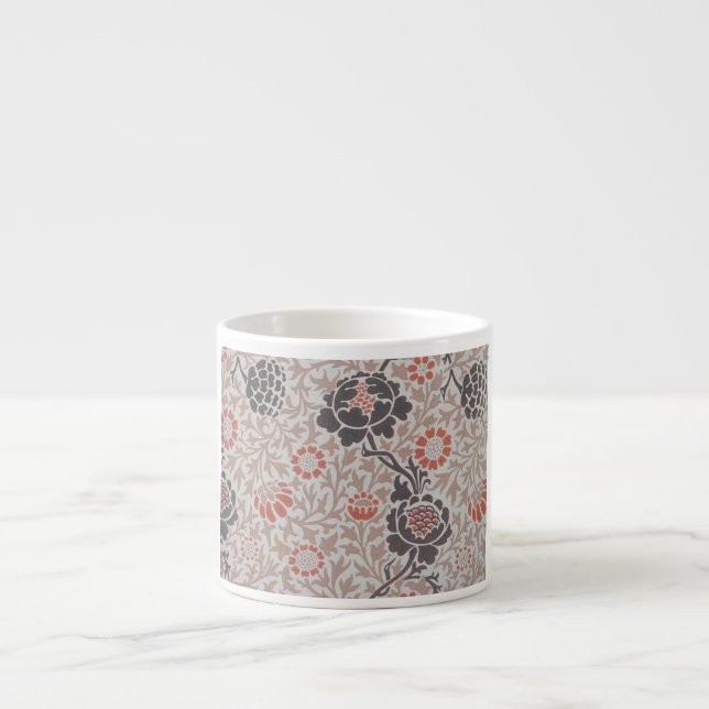 William Morris Grafton Botanisk Konst Design Espressomugg (Framsidan)