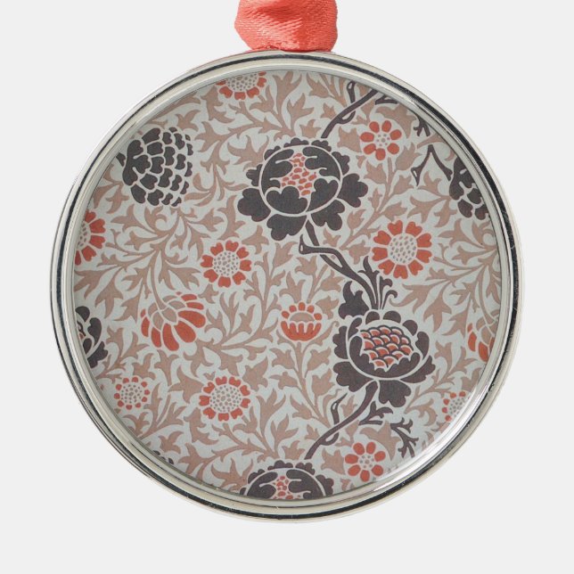 William Morris Grafton Botanisk Konst Design Julgransprydnad Metall (Framsidan)