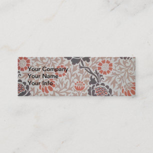 William Morris Grafton Botanisk Konst Design Mini Visitkort