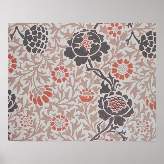 William Morris Grafton Botanisk Konst Design Poster (Framsidan)