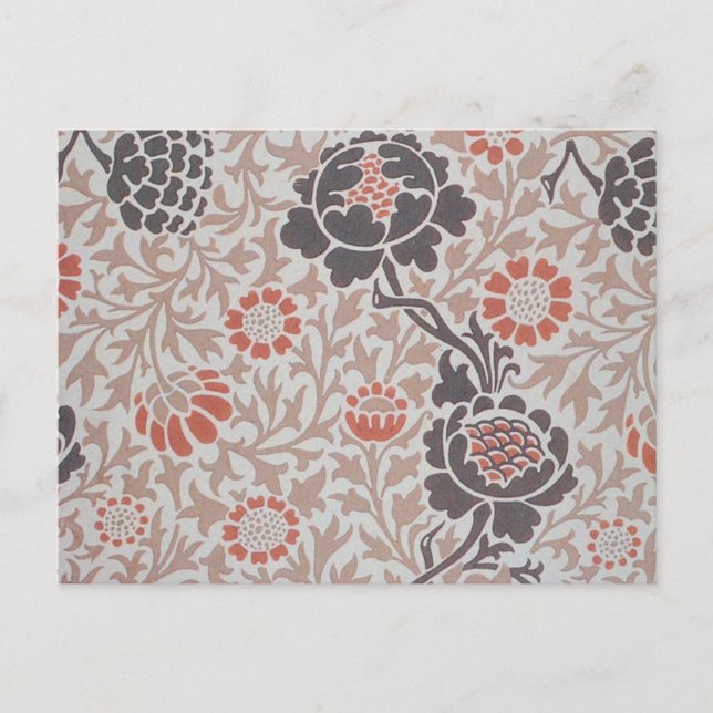 William Morris Grafton Botanisk Konst Design Vykort (Framsida)