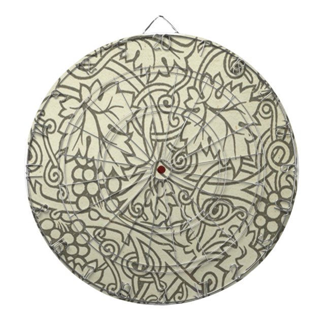 William Morris grågrön druvvinemönster Piltavla (Framsidan)