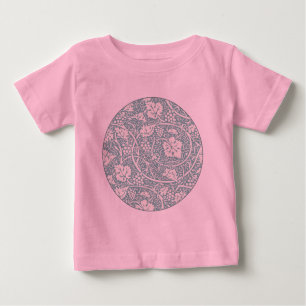 William Morris Grape Mönster Teal Turcouise T Shirt