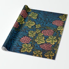 William Morris GRAPE VINE BLUE Wrapping Papper Presentpapper
