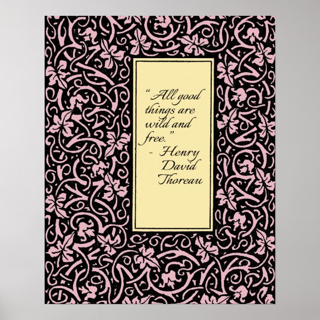 William Morris Grapevine Tapet Mönster Poster (Framsidan)