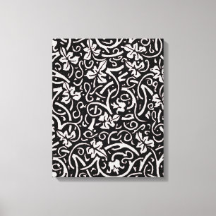 William Morris Grapevine Vine Löv Mönster Canvastryck