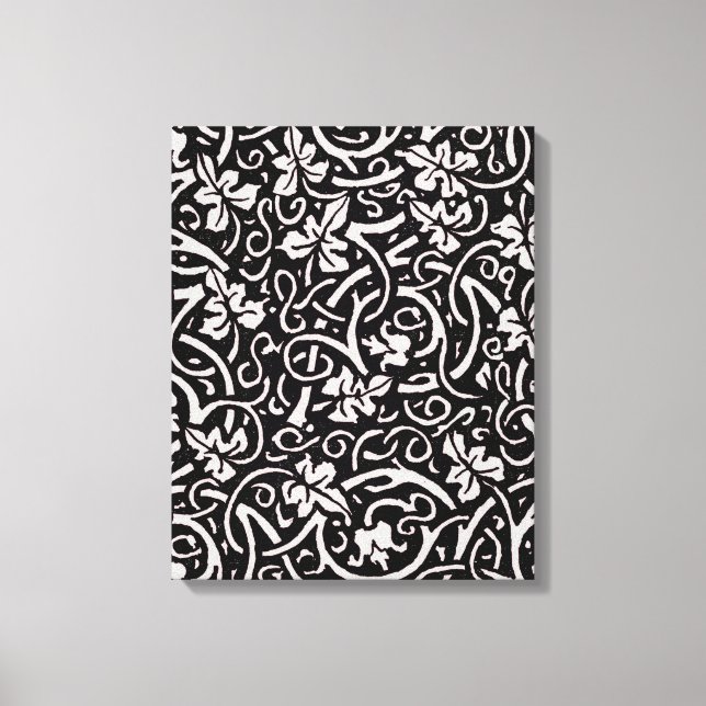 William Morris Grapevine Vine Löv Mönster Canvastryck (Framsida)