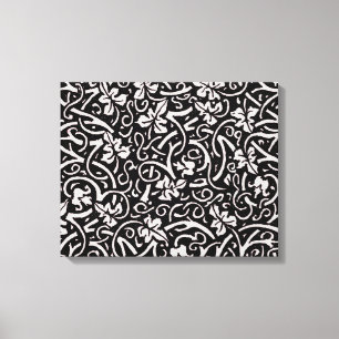 William Morris Grapevine Vine Löv Mönster Canvastryck