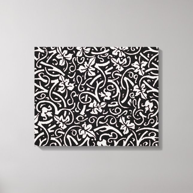 William Morris Grapevine Vine Löv Mönster Canvastryck (Framsida)