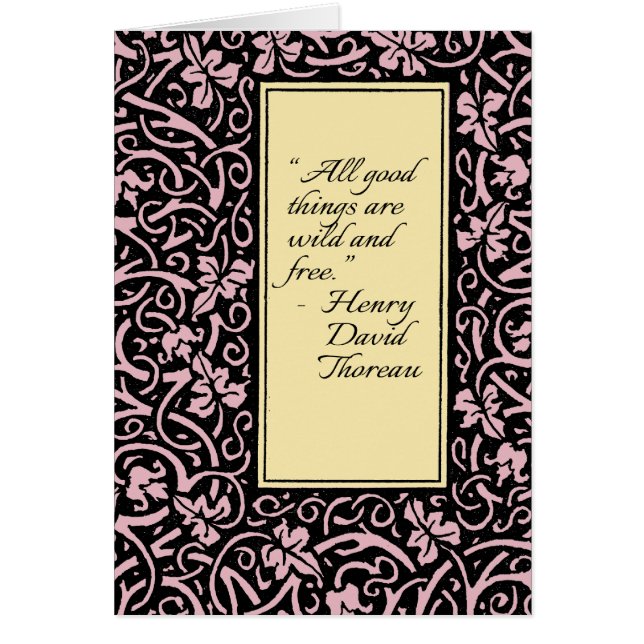 William Morris Grapevine Vine Löv Mönster Hälsningskort (Framsidan)