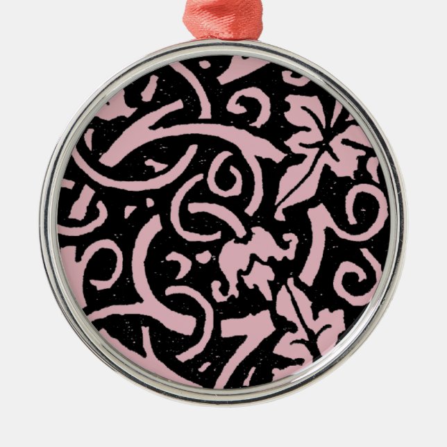 William Morris Grapevine Vine Löv Mönster Julgransprydnad Metall (Framsidan)