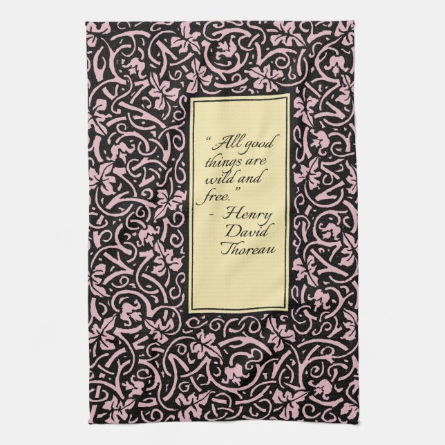 William Morris Grapevine Vine Löv Mönster Kökshandduk (Vertikal)