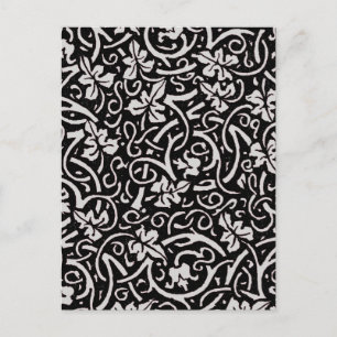 William Morris Grapevine Vine Löv Mönster Vykort