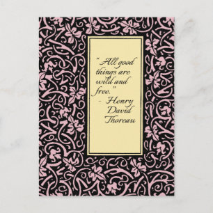 William Morris Grapevine Vine Löv Mönster Vykort