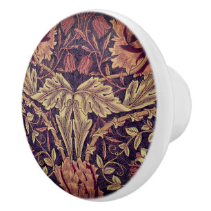 William * Morris Grått Blommigt Lodden Knopp