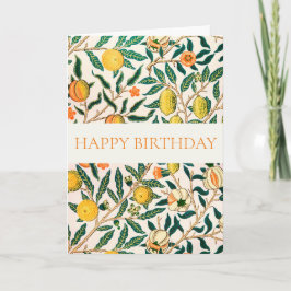 WILLIAM MORRIS "GRATTIS PÅ FÖDELSEDAGEN" GREETING  KORT