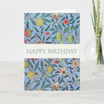 WILLIAM MORRIS "GRATTIS PÅ FÖDELSEDAGEN" GREETING