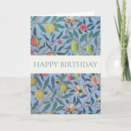 WILLIAM MORRIS "GRATTIS PÅ FÖDELSEDAGEN" GREETING  KORT