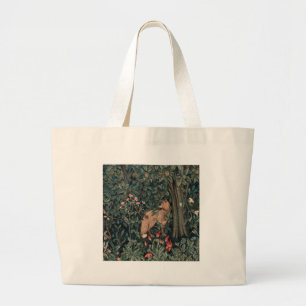 William Morris Greenery Fox Vilda Djur Jumbo Tygkasse