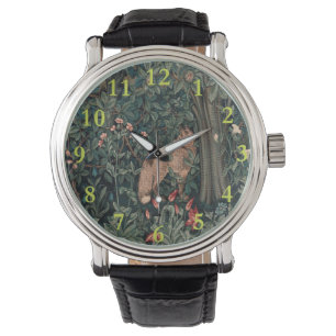 William Morris Greenery Fox Wildlife Armbandsur