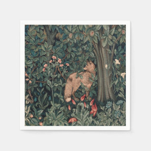 William Morris Greenery Fox Wildlife Pappersservett