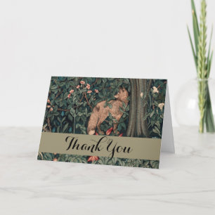 William Morris Greenery Fox Wildlife Tack Kort