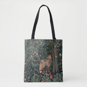 William Morris Greenery Fox Wildlife Tygkasse