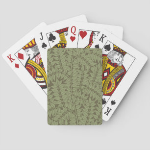 William Morris Gren Lövs Tapet Casinokort