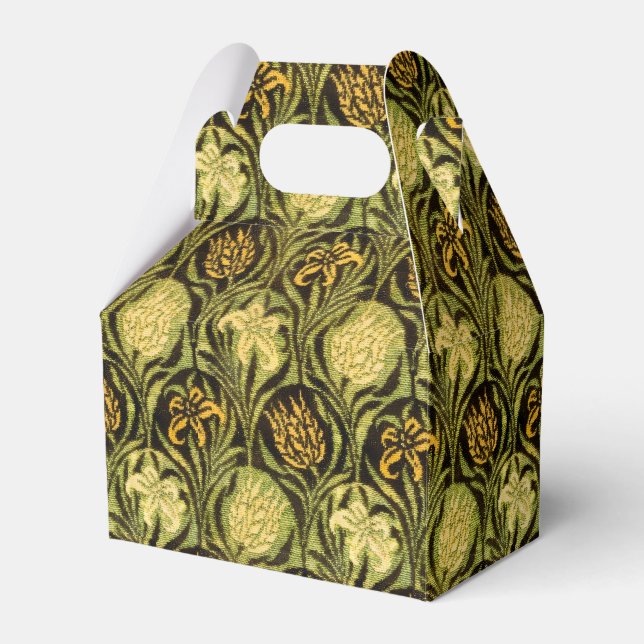 William Morris Grön Tulpan Lilja Tapet Presentaskar (Framsidan Sidan)