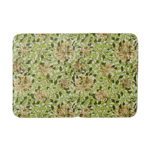 William Morris Grön Vintergrön Blommig Tapet Badrumsmatta
