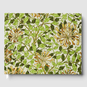 William Morris Grön Vintergrön Blommig Tapet Gästböcker