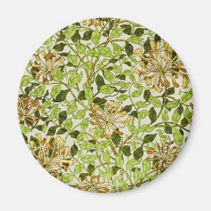 William Morris Grön Vintergrön Blommig Tapet Magnet