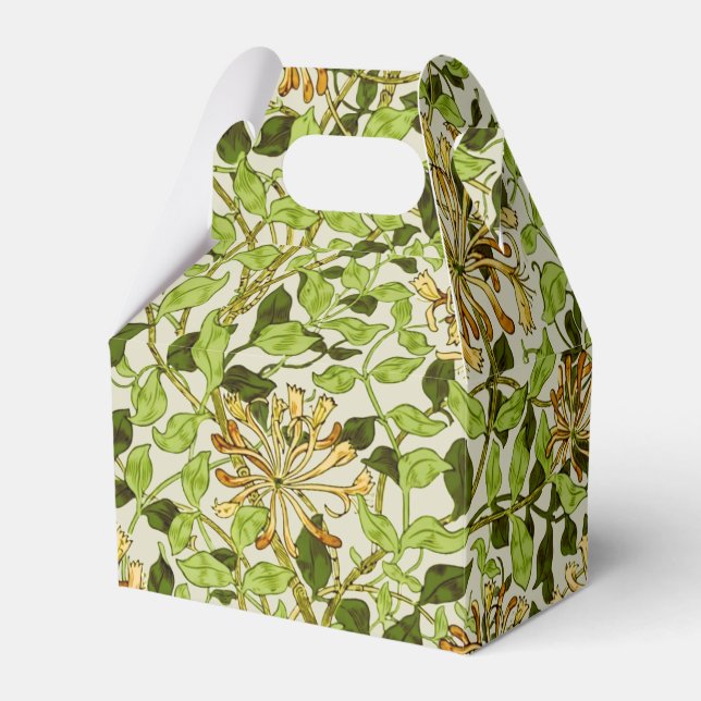William Morris Grön Vintergrön Blommig Tapet Presentaskar (Framsidan Sidan)