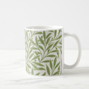 William Morris grönt blomster botaniskt mönster Kaffemugg