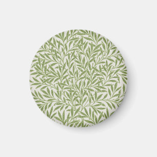 William Morris grönt blomster botaniskt mönster Magnet