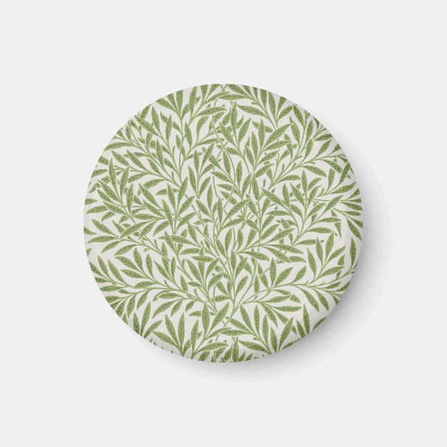 William Morris grönt blomster botaniskt mönster Magnet (Framsidan)