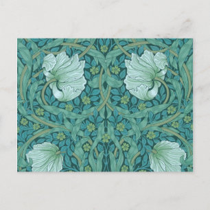 William Morris - Grönt Pimpernel Mönster Vykort