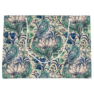 William Morris Grönt Teal Cream Blommönster