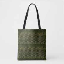 William Morris: Grönt Tulip & Ro Tote Bag
