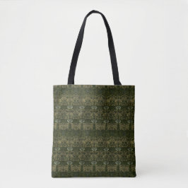 William Morris: Grönt Tulip & Ro Tote Bag Tygkasse