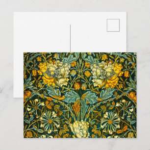William Morris Guld Humleblomma Blom Tapet Vykort