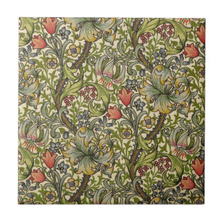 William Morris guld- lilja Kakelplatta