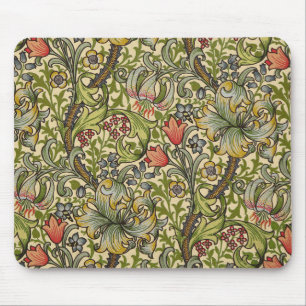 William Morris guld- liljamönster Musmatta