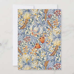 William Morris Guld Lily Flat Note Card Anteckningskort