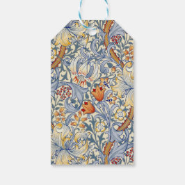 William Morris Guld Lily Victorian Tapet Presentetikett