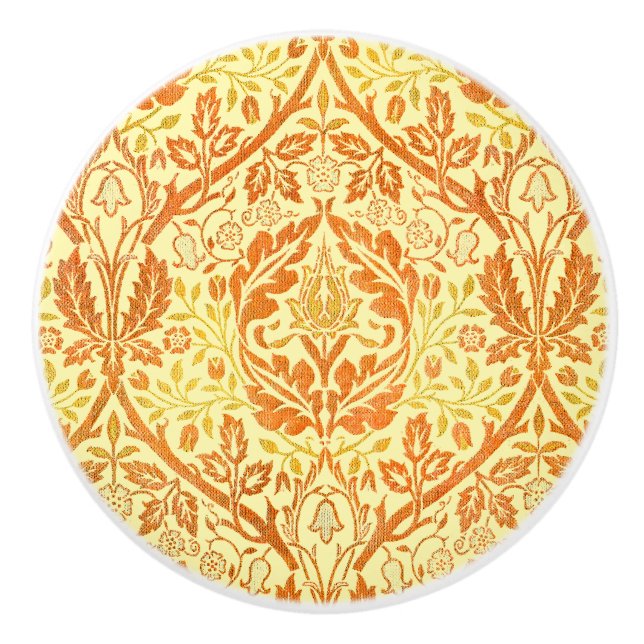 William Morris Gyllene Gren Art Nouveau Knopp (Framsidan)